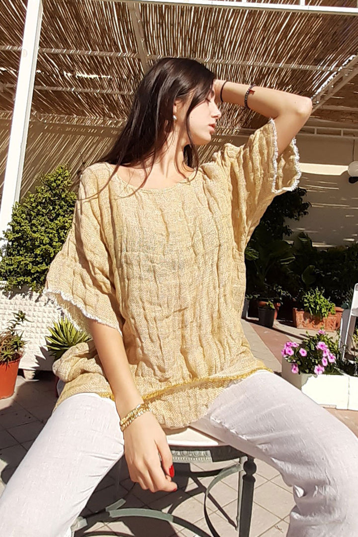Pure Italian Linen Chemise shirt