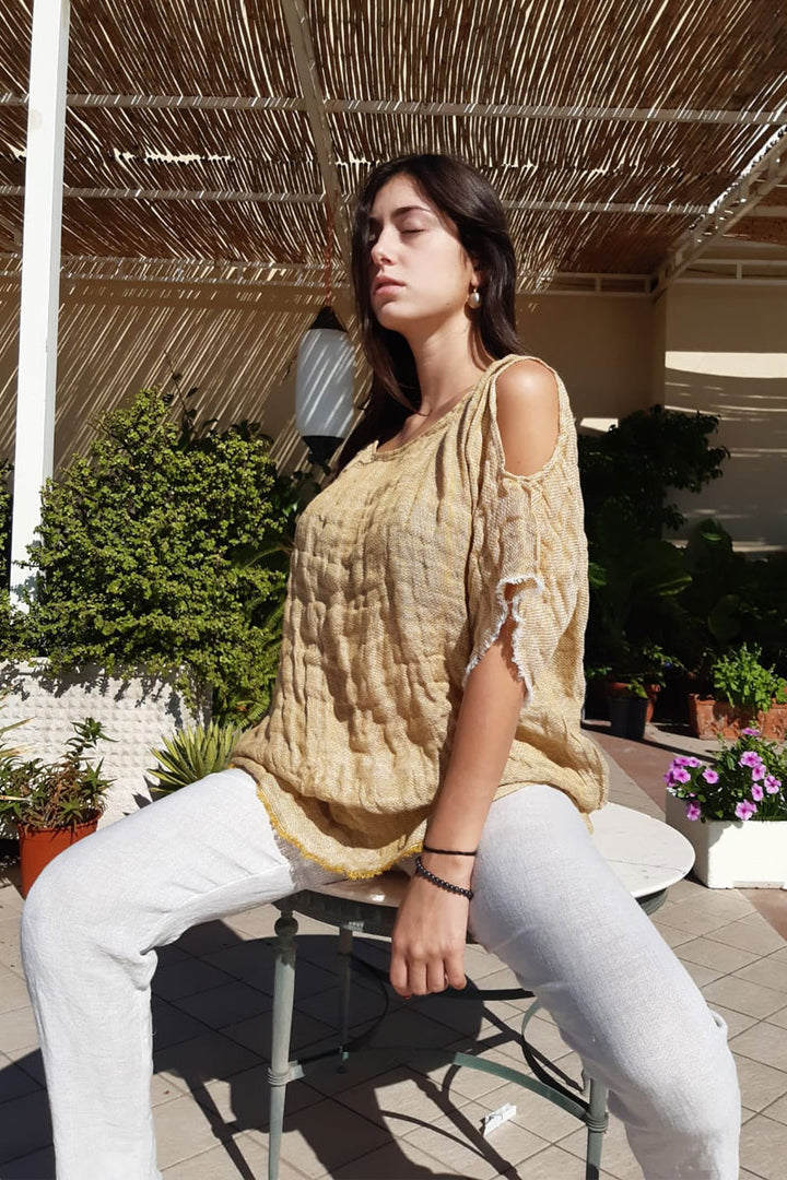 Pure Italian Linen Chemise Shirt