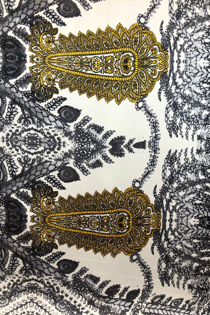 Elegant Long Jacket Black and White Kimono - Ariel's Vibes