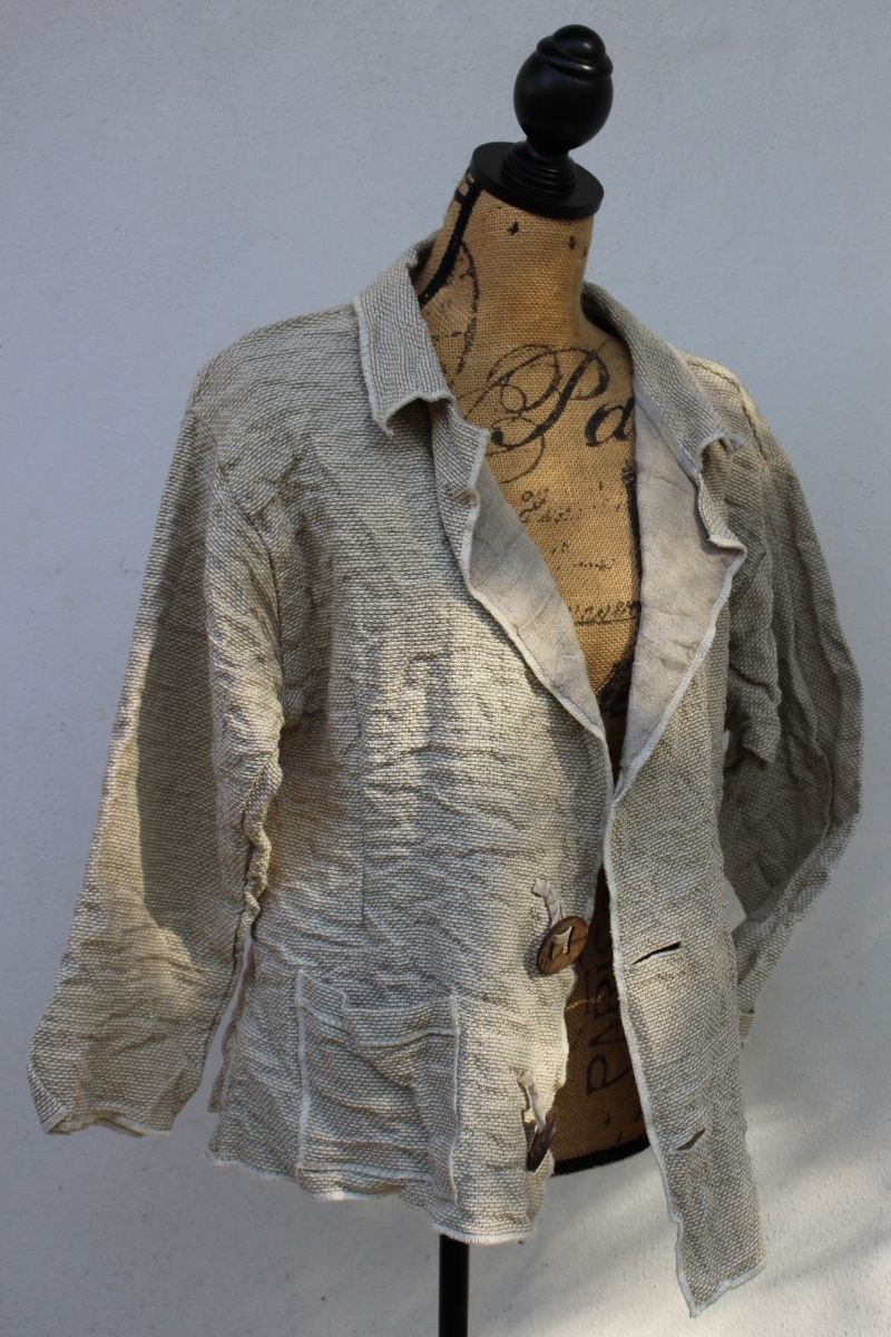 Natural linen jacket