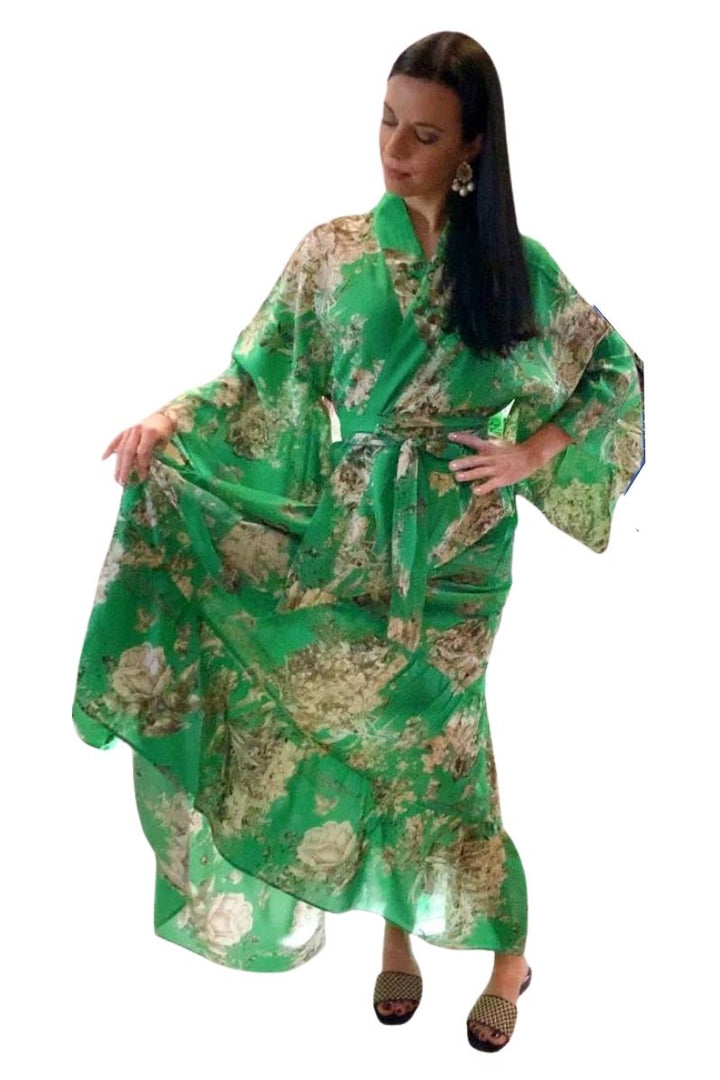 Gipsy Green Cotton Kimono