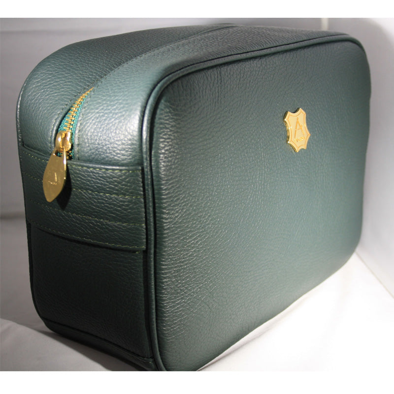 Eros Green Leather Beauty travel case