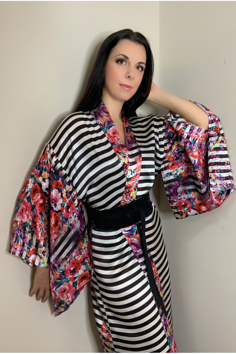 Italian Design Kimono Silk Ariel's Vibes