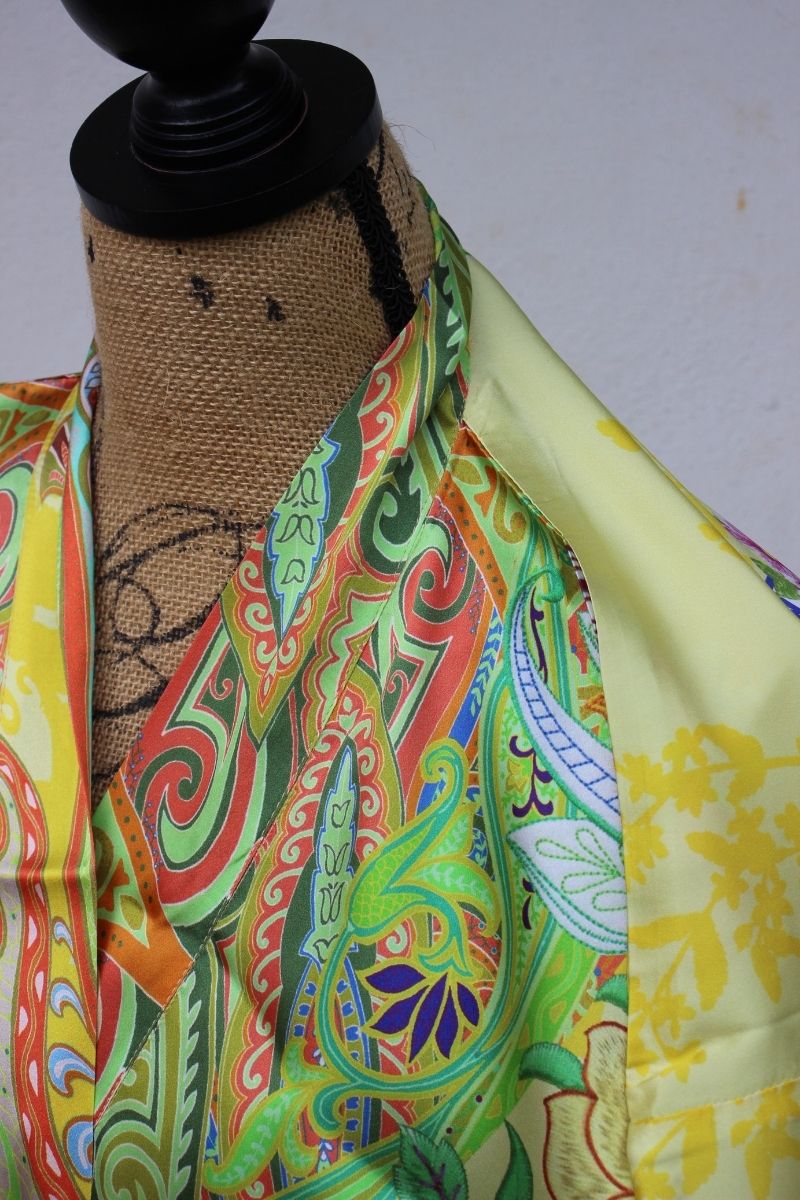 Yellow Long Jacket Kimono