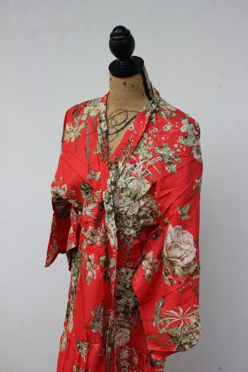 Gipsy Red Cotton Kimono