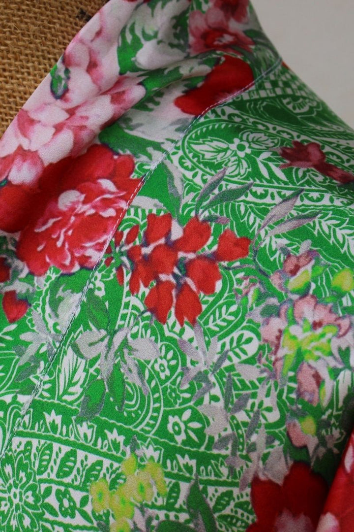 Gipsy Green Silk Kimono