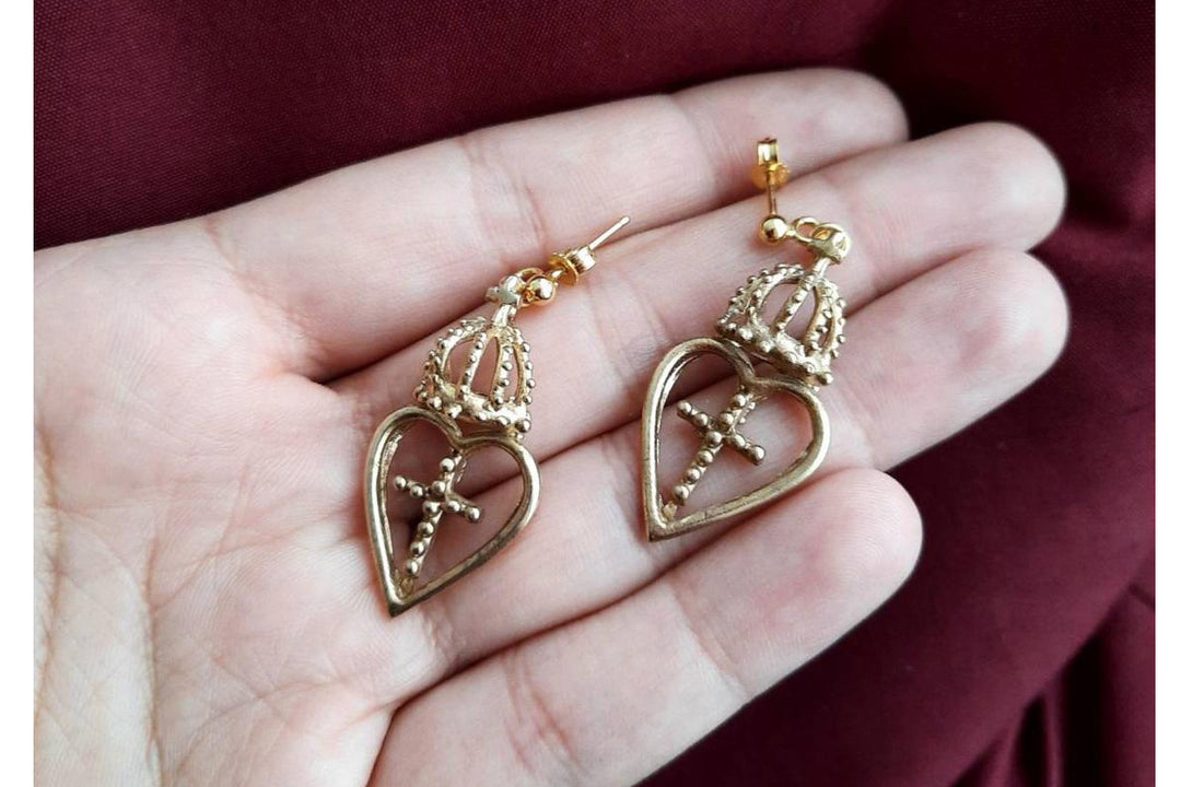 Handmade Heart earrings