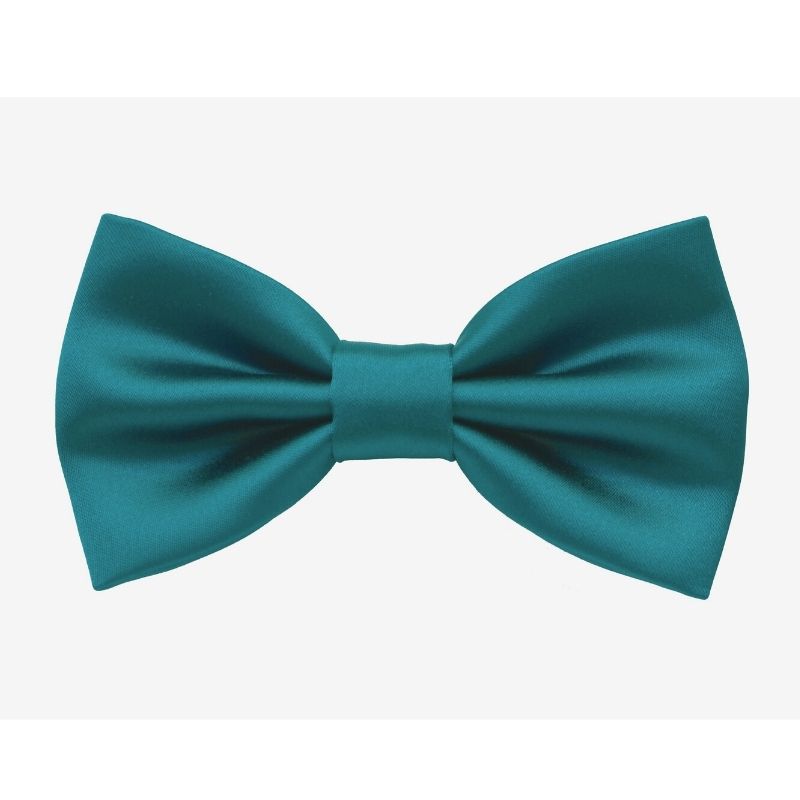 Capsule Collection Satin Petrol Blue Bow Tie