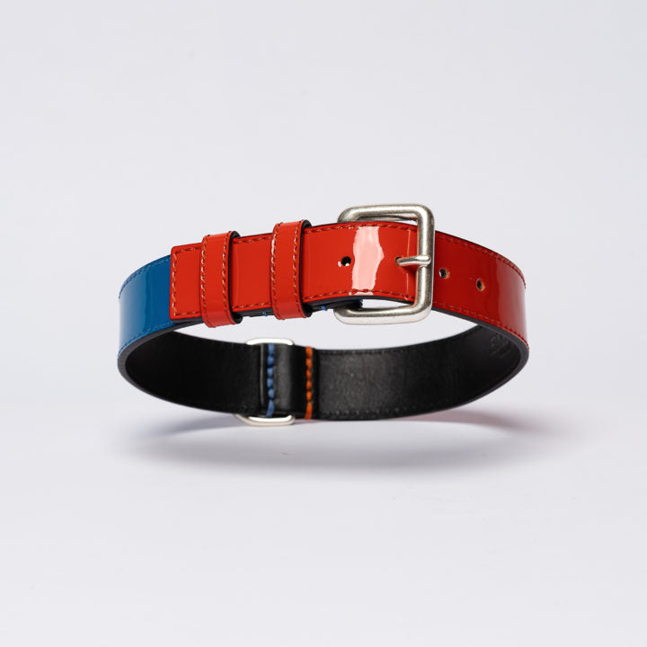 Patent Leather Rugby Collar