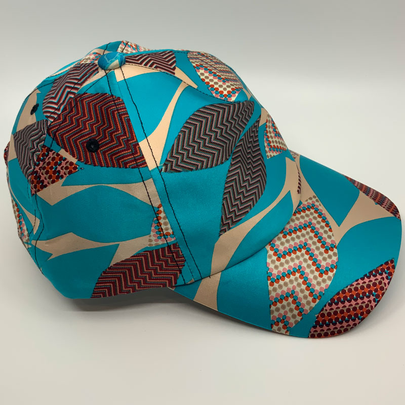 Silk  Blue design cap