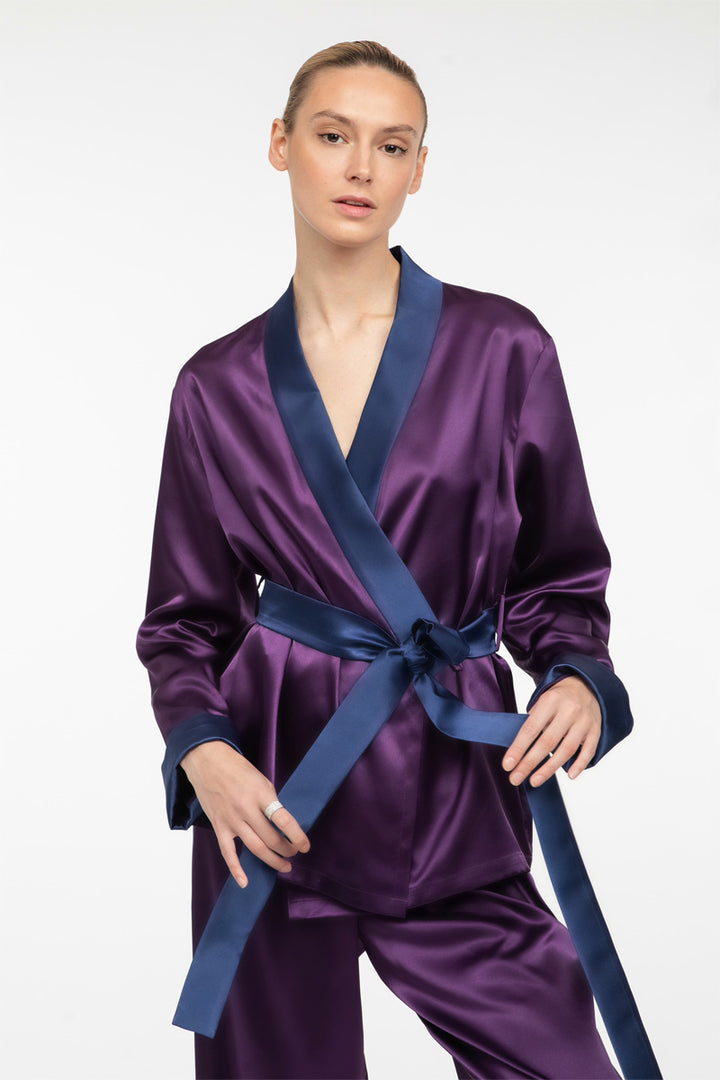 Purple Satin Pajama