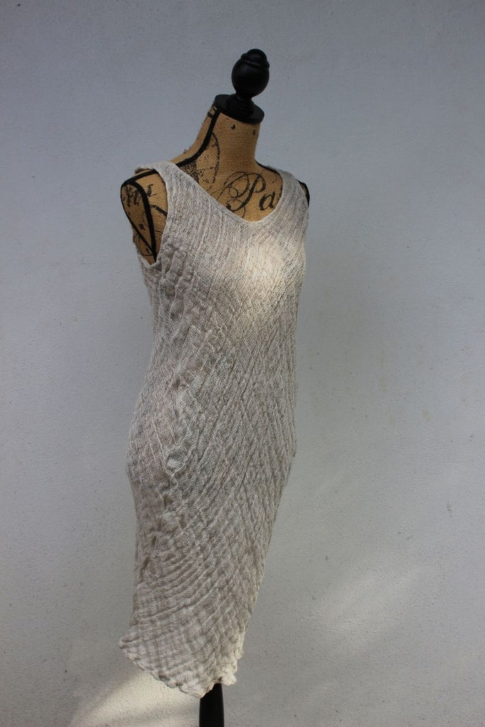 Pure Italian Linen Positano Sleeveless Long Dress